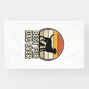 Bester Fell-Vater Aller Zeiten Vintage Hund-Vater- Banner