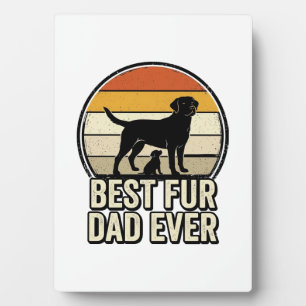 Bester Fell-Vater Allerzeit Vintage Hund-Vater Shi Fotoplatte
