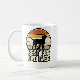 Bester Fell-Vater Allerzeit Vintage-Hund-Vater-Shi Kaffeetasse
