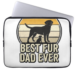 Bester Fell-Vater Allerzeit Vintage Hund-Vater Shi Laptopschutzhülle