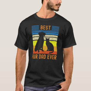 Bester Fell-Vater jemals Gelber Chocolate Lab Hund T-Shirt