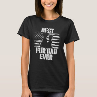 Bester Fell-Vater überhaupt Papa USA-Flagge Bester T-Shirt