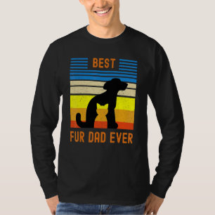 Bester Fell-Vater überhaupt Vintage-Hund- und Katz T-Shirt