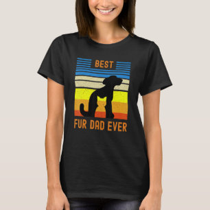 Bester Fell-Vater überhaupt Vintage Retro Hunde- u T-Shirt