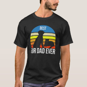 Bester Fell-Vater überhaupt Vintage Retro Hunde- u T-Shirt