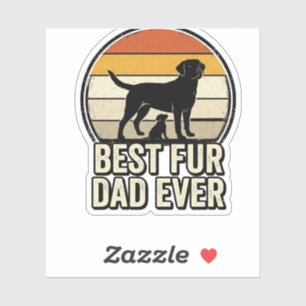 Bester Fellervater Aller Zeit Vintage Hund Papa Sh Aufkleber