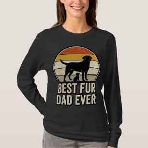 Bester Fellervater Aller Zeiten Vintage Hund Papa T-Shirt