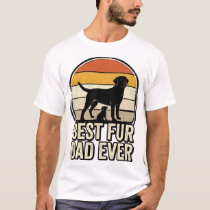 Bester Fellervater überhaupt Vintage Hund Papa Shi T-Shirt