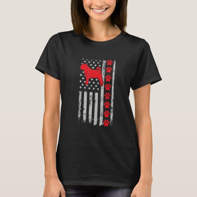 Bester Feuerwehrmann Puggle Mutter Vater jemals Us T-Shirt (Vorderseite)