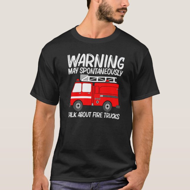 Bester Feuerwehrwagen für Männer Frauen Feuerwehr  T-Shirt (Vorderseite)
