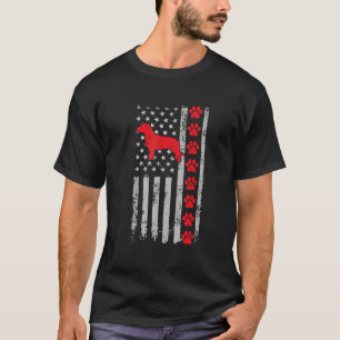 Bester Firefighter Drever Mama Vater je US-Flaggen T-Shirt