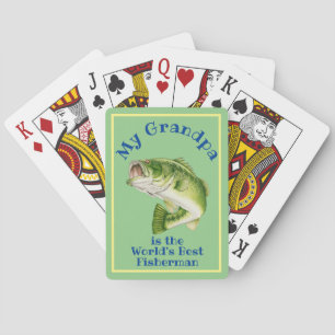 Bester Fischer der Welt Spielkarten