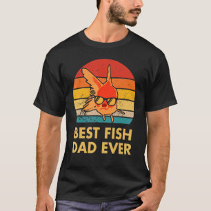Bester Fischvater Aller Zeiten Goldfisch Fischlieb T-Shirt