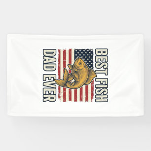 Bester Fischvater Aller Zeiten Vintage-Goldfisch-S Banner