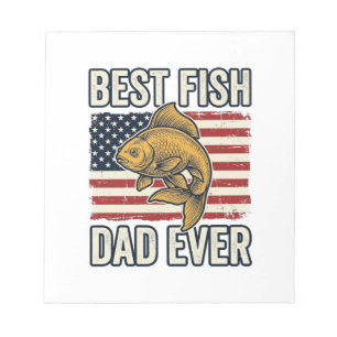 Bester Fischvater Aller Zeiten Vintage Goldfisch S Notizblock