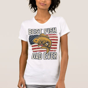 Bester Fischvater Aller Zeiten Vintage Goldfisch S T-Shirt