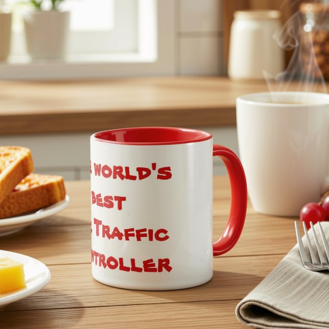 Bester Fluglotse der Welt im Rot Tasse (Von Creator hochgeladen)