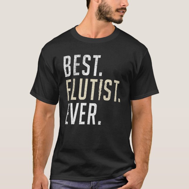 Bester Flutist je Flute T-Shirt (Vorderseite)