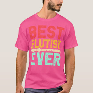 Bester Flutist je Marching Band Instrument Flute T-Shirt