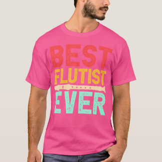 Bester Flutist je Marching Band Instrument Flute T-Shirt