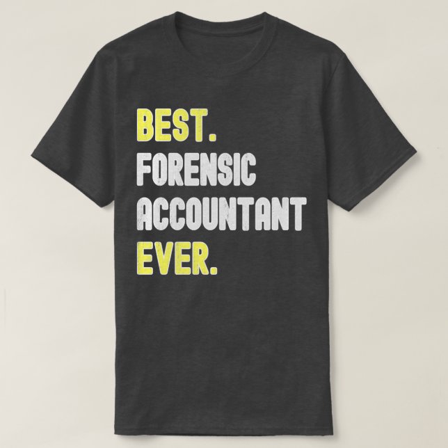 Bester forensischer Buchhalter je forensischen Buc T-Shirt (Design vorne)