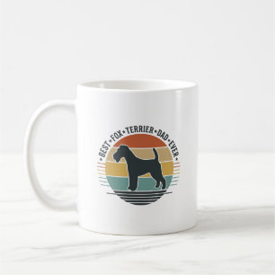 Bester Fox Terrier-Vater Aller Zeiten Vintage-Hund Kaffeetasse
