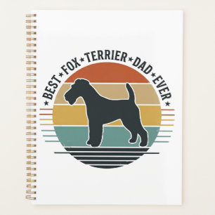 Bester Fox Terrier-Vater überhaupt Vintage-Hund-Sh Planer