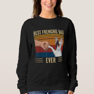 Bester Franzose Dad Ever Vintage Fist Bump Fren Sweatshirt
