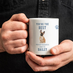 Bester Französischer Bulldoggen-Vater Foto und I Kaffeetasse