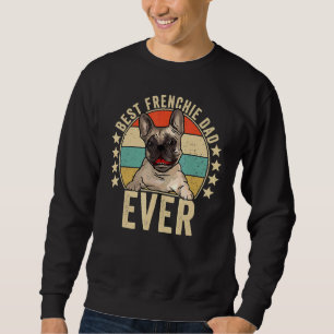 Bester französischer Vater je Daddy French Bulldog Sweatshirt