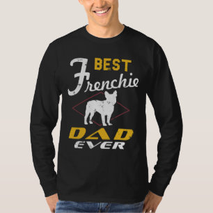 Bester französischer Vater je Daddy French Bulldog T-Shirt