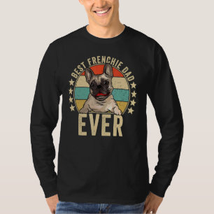 Bester französischer Vater je Daddy French Bulldog T-Shirt