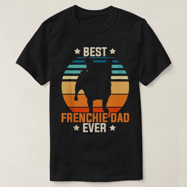 Bester französischer Vater je Dog Besitzer Männer  T-Shirt (Design vorne)
