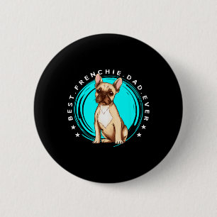 Bester französischer Vater je französischer Bulldo Button