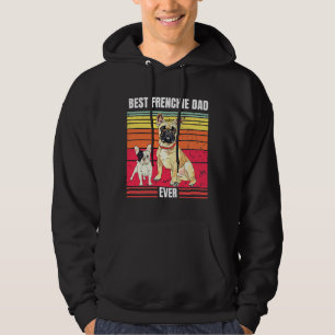 Bester französischer Vater je Retro Vintager Sonne Hoodie