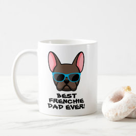 Bester französischer Vater Vatertag Braun Franzisk Kaffeetasse