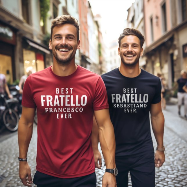 Bester Fratello (Italienischer Bruder) je T-Shirt (Von Creator hochgeladen)