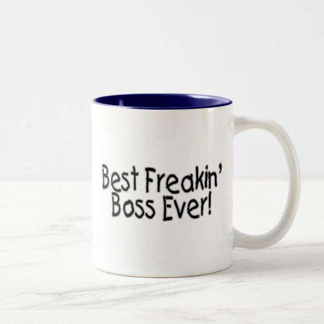 Bester Freakin Chef überhaupt Zweifarbige Tasse (Rechts)