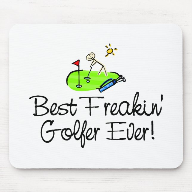 Bester Freakin Golfspieler überhaupt (1) Mousepad (Vorne)