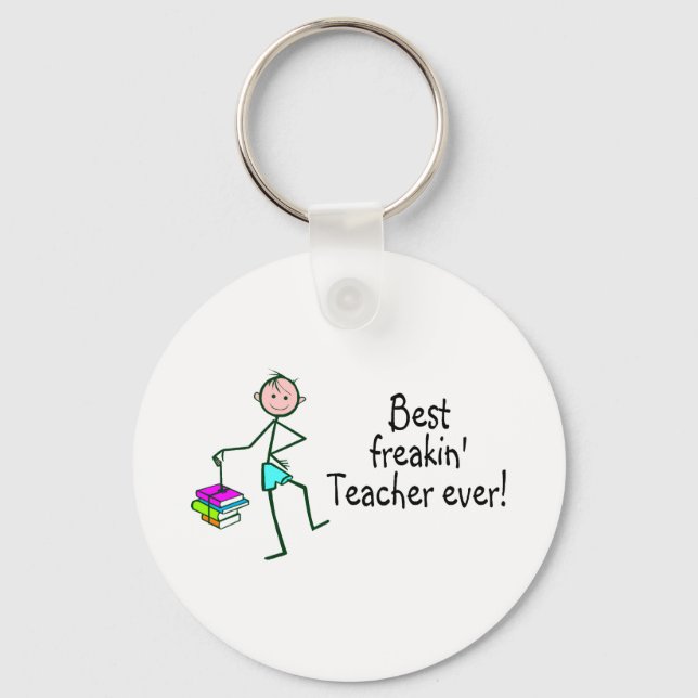 Bester Freakin-Lehrer je Schlüsselanhänger (Vorderseite)