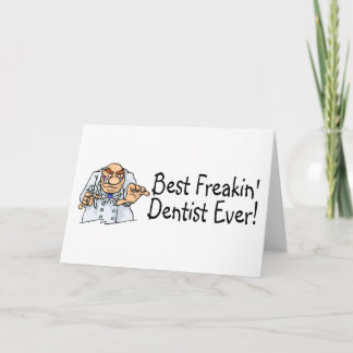 Bester Freakin Zahnarzt überhaupt 2 Dankeskarte