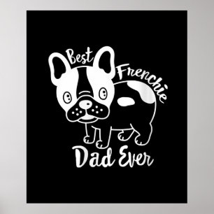 Bester Frenchie-Vater Aller Zeiten Französische Poster