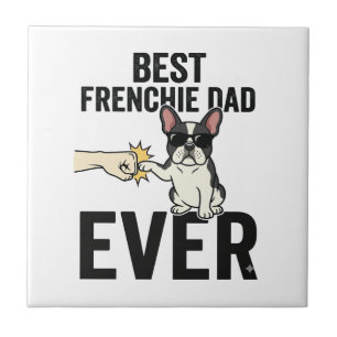 Bester Frenchie-Vater Allerzeit Lustiges Bulldog-S Fliese