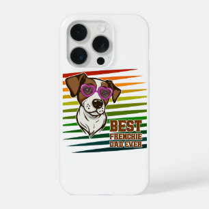 Bester Frenchie-Vater überhaupt Lustiges Hundebesi iPhone 15 Pro Hülle