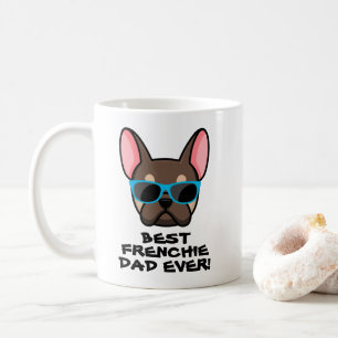 Bester Frenchie-Vater Vatertag Brown Tan Frenchie Kaffeetasse