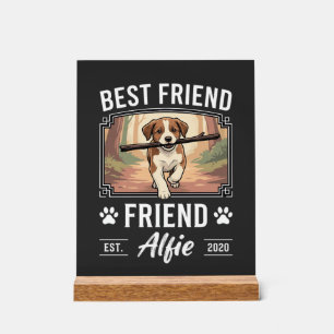 Bester Freund Alfie Hundeliebhaber Acrylschild