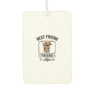 Bester Freund Alfie Vintage-Hundefreund-Design_1 Autolufterfrischer