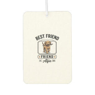 Bester Freund Alfie Vintage-Hundefreund-Design_1 Autolufterfrischer