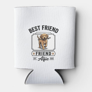 Bester Freund Alfie Vintage-Hundefreund-Design_1 Dosenkühler