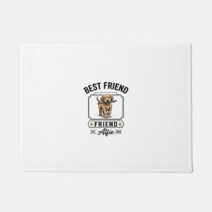 Bester Freund Alfie Vintage-Hundefreund-Design_1 Fußmatte